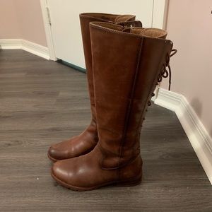 Sofft leather lace up riding boots